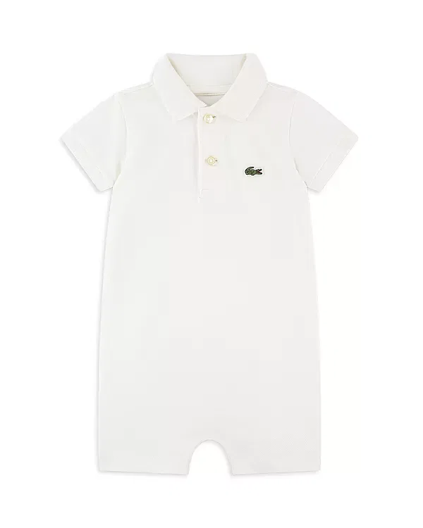 Детский комбинезон-поло с коротким рукавом Lacoste, Farine