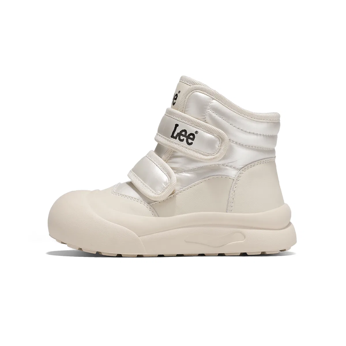 Детские кожаные ботинки с синтетической кожей и флисовой подкладкой Lee, Beige