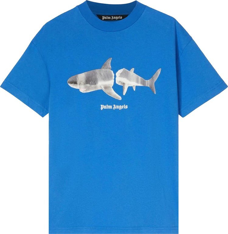 

Футболка Palm Angels Shark Classic Tee 'Blue/White', синий
