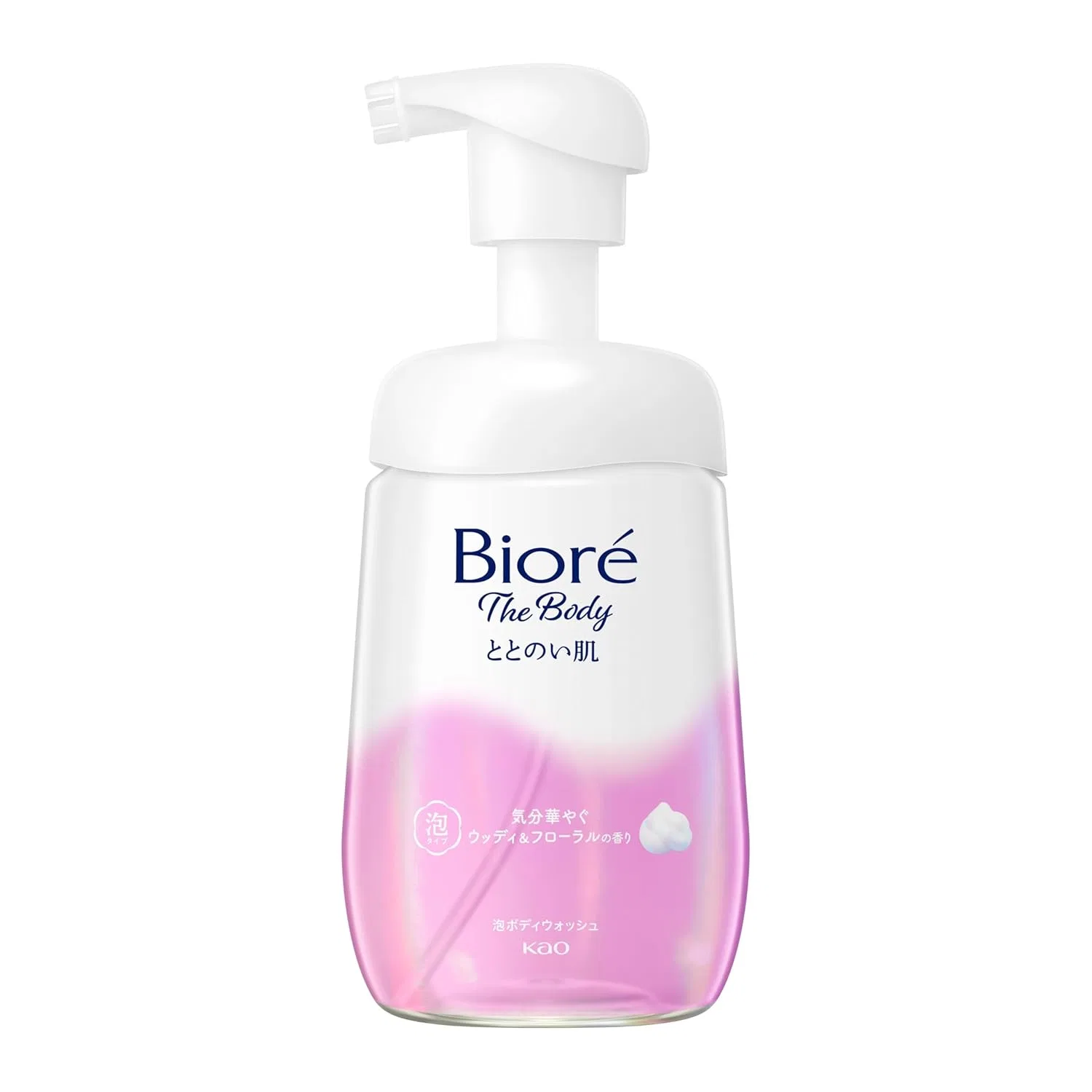 Пенка для тела Biore u The Body Totonoihada Foaming Body Wash, 480 мл, Woody & Floral