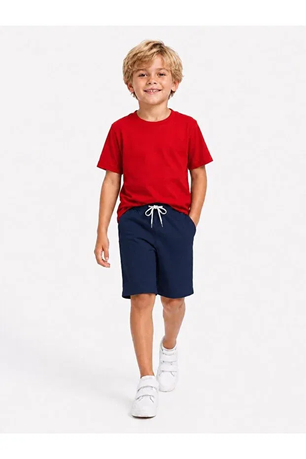 Детские шорты для мальчиков хлопковые Vandelo, Navy Blue — фото 2