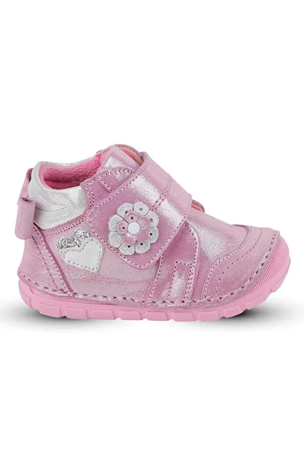 Детские ортопедические ботинки для девочек из натуральной кожи Kaptan Junior, Pink — фото 4