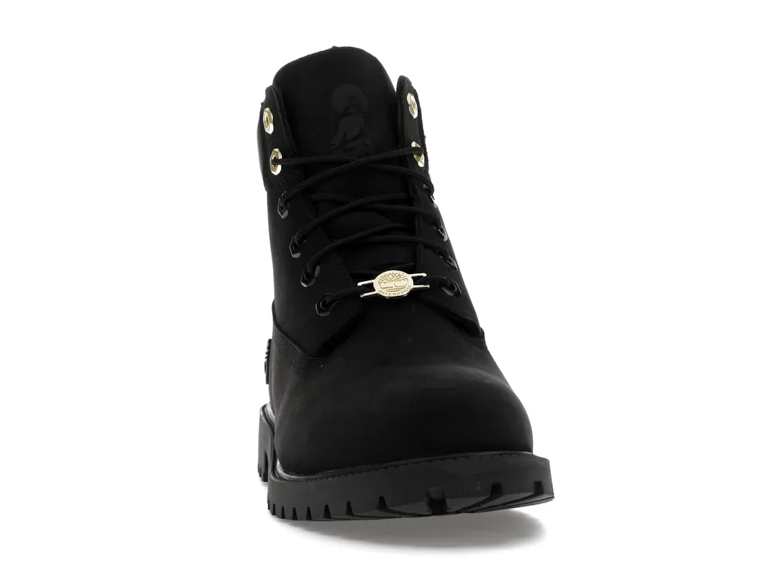 Детские ботинки с высоким берцем The Notorious B.I.G. Timberland, Black/Gold — фото 2