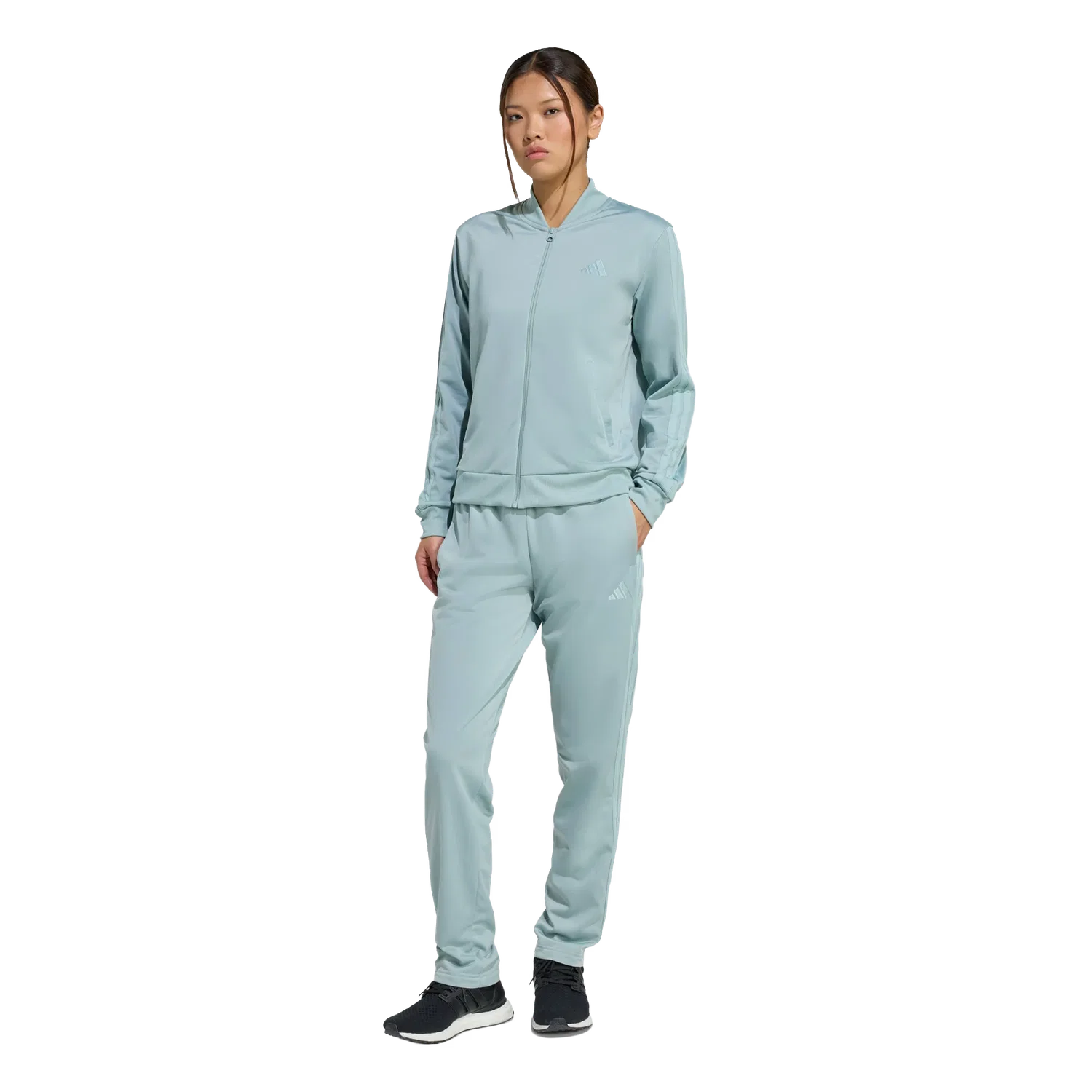 Женский спортивный костюм Adidas Dayready, зеленый — фото 2