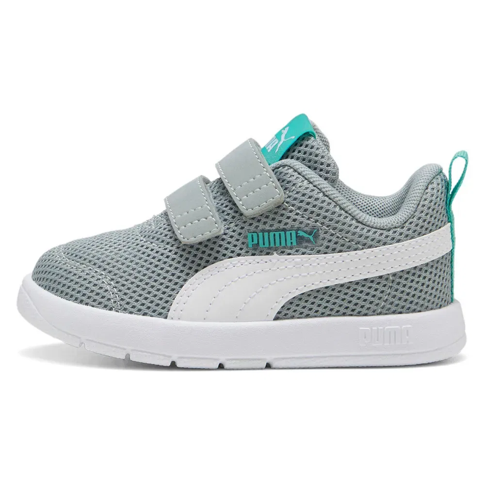 Кроссовки slip-on Puma Courtflex V3 Mesh, серый — фото 4