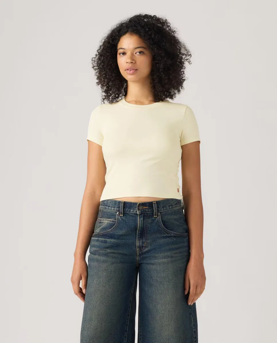 Женская футболка с коротким рукавом, Crop, Levi's, желтый