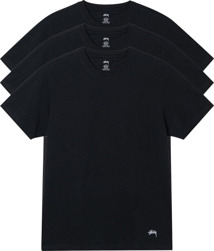 

Комплект футболок Stussy Undershirt (3 Pack) 'Black', черный