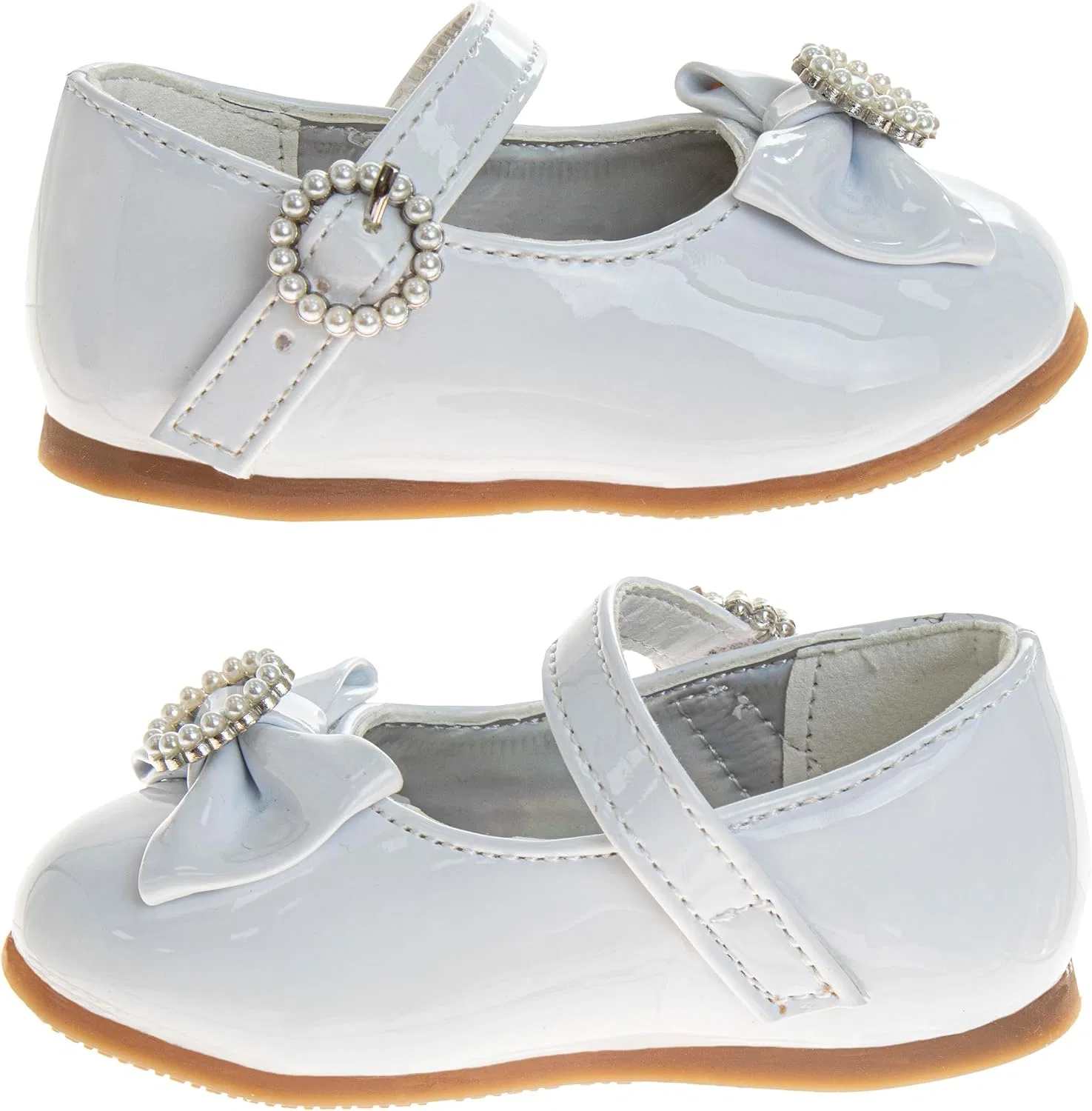 Детские туфли Мэри Джейн Josmo, White Patent — фото 3