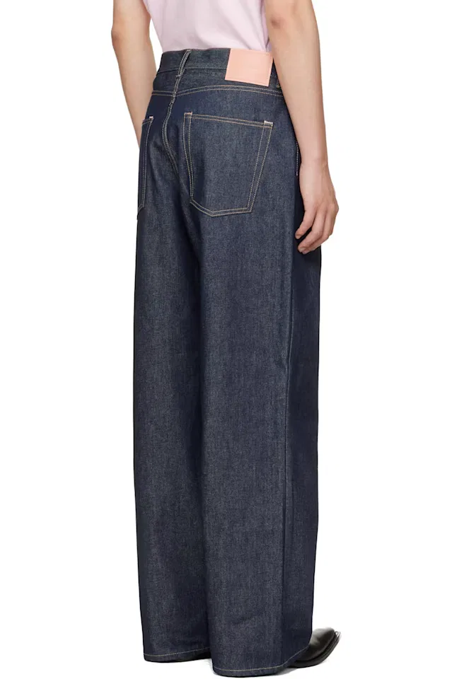 Джинсы свободного кроя Indigo 1981 Acne Studios — фото 3