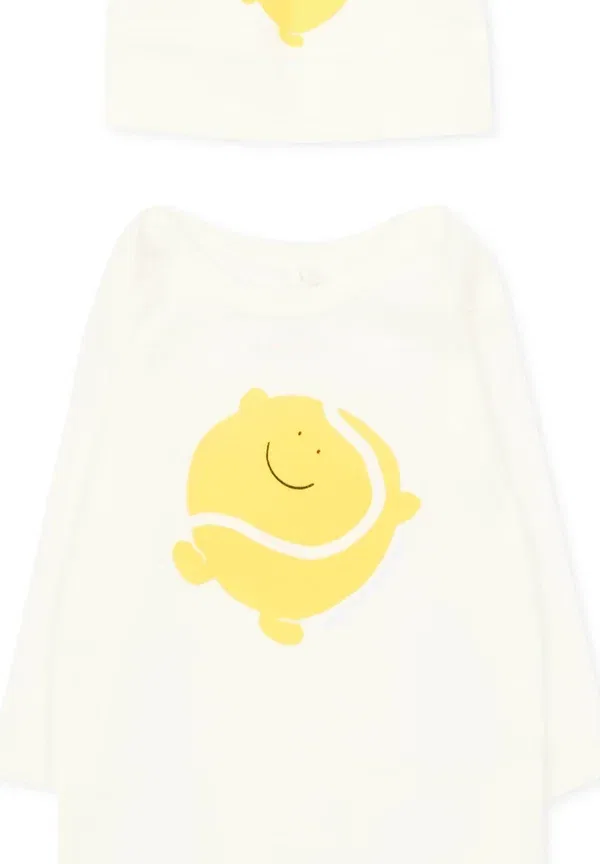Комплект пижама с принтом Animals Stella Mccartney Kids, Ivory, слоновая кость — фото 3