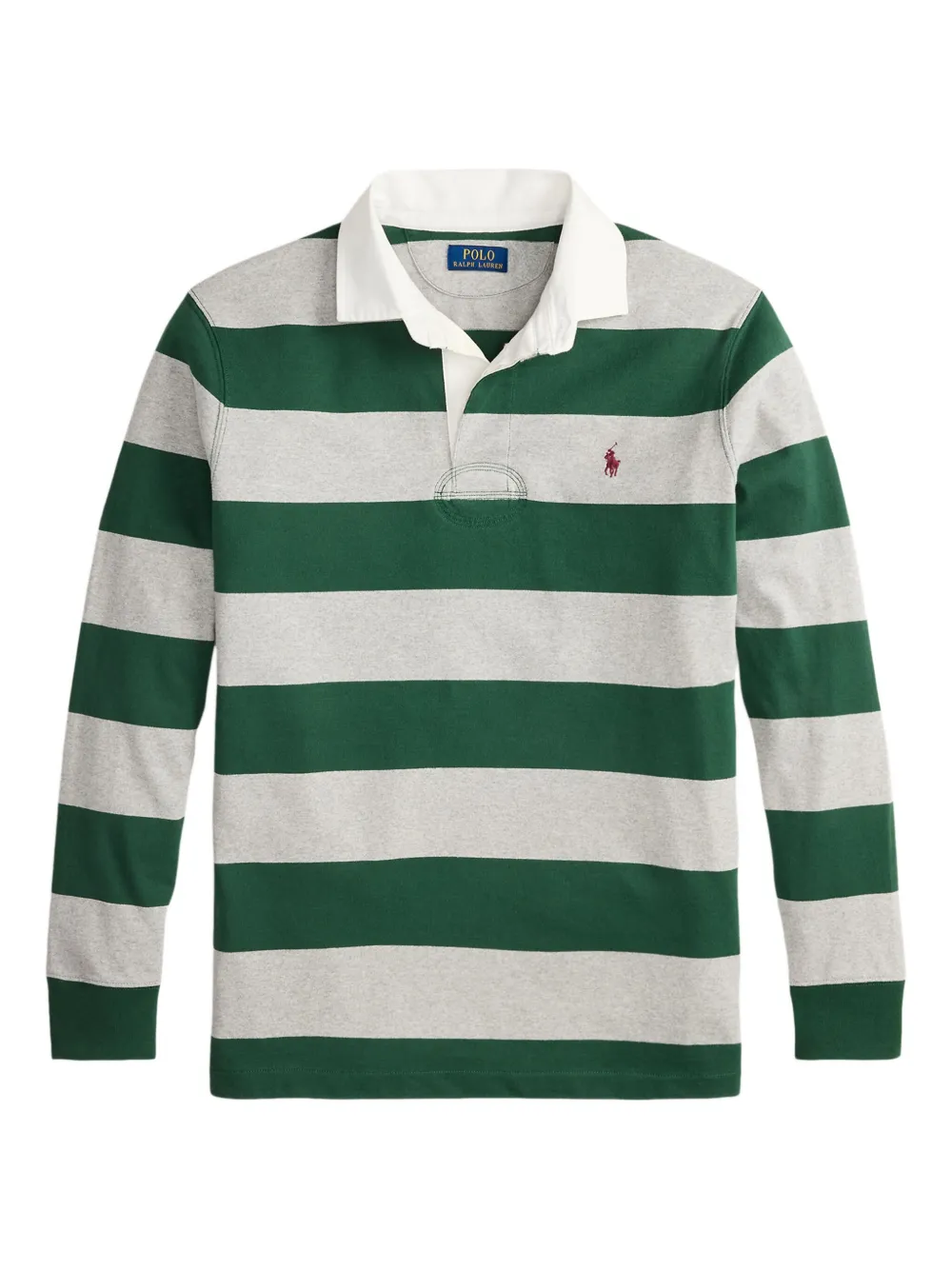 

Полосатая рубашка поло с длинными рукавами POLO RALPH LAUREN, зеленый