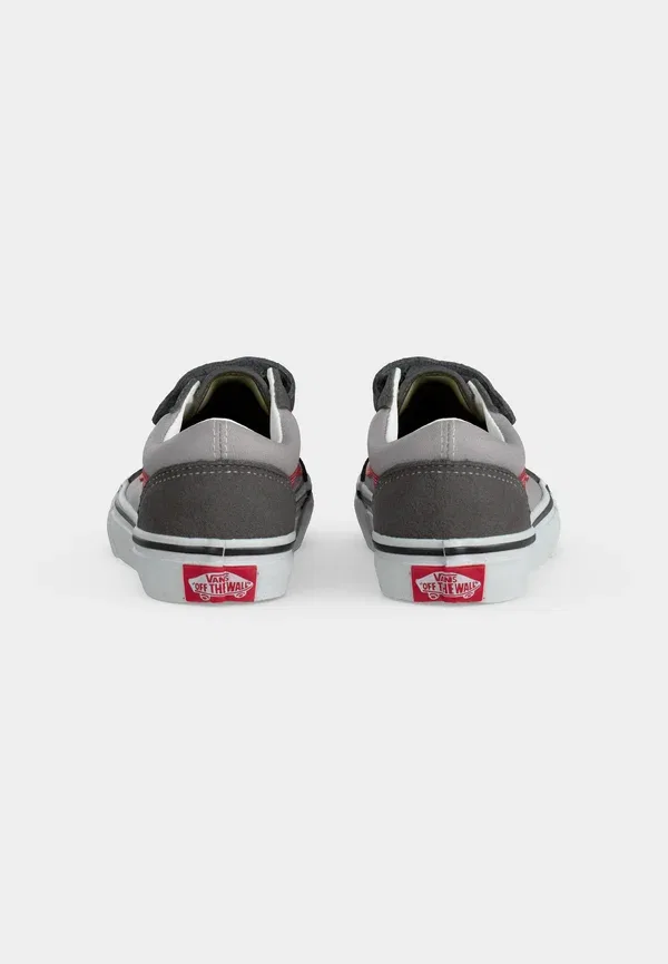 Кроссовки кожаные Old Skool Vans, Pewter/Racing Red, красный — фото 4