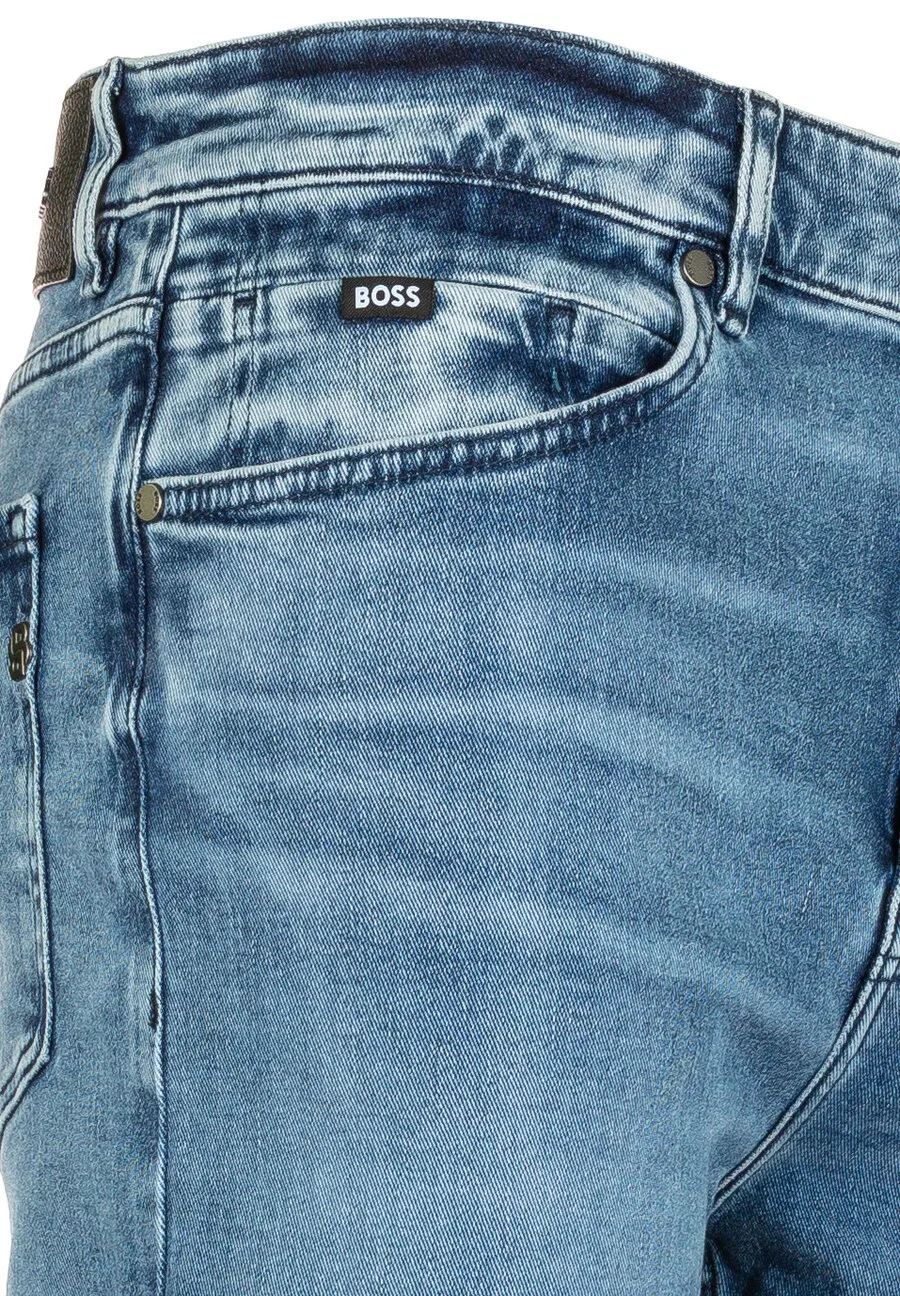 Джинсы BOSS Slim fit 'Ogden' синего цвета — фото 4