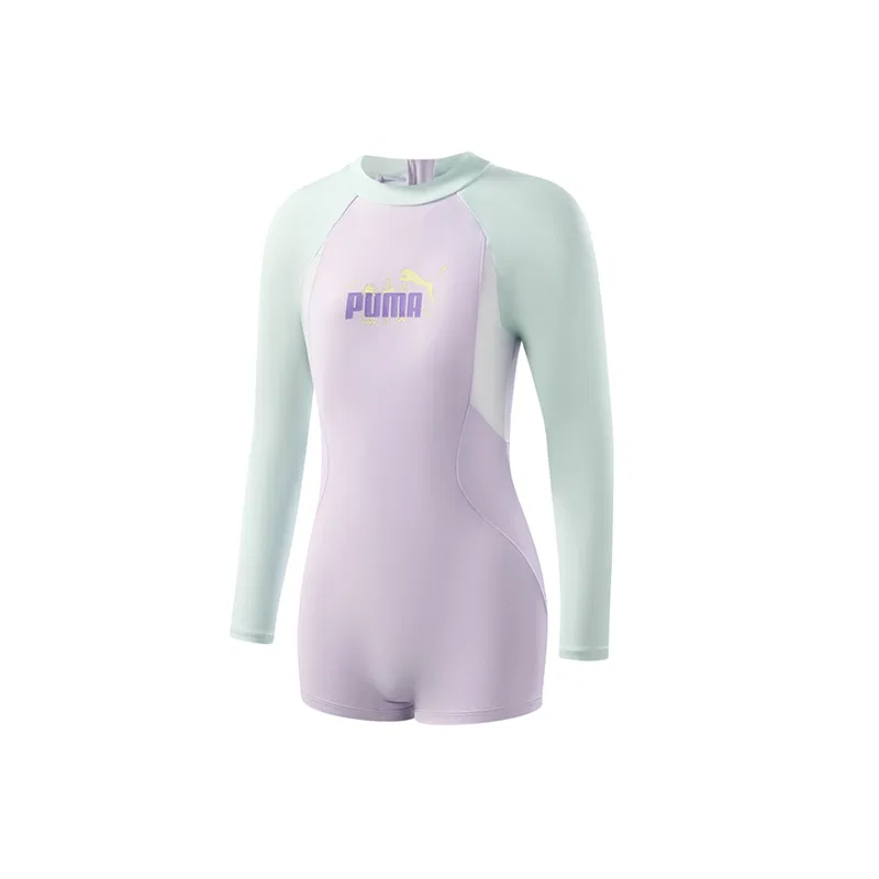 Детский комплект для плавания с умеренной растяжимостью PUMA, Cherry Blossom Pink