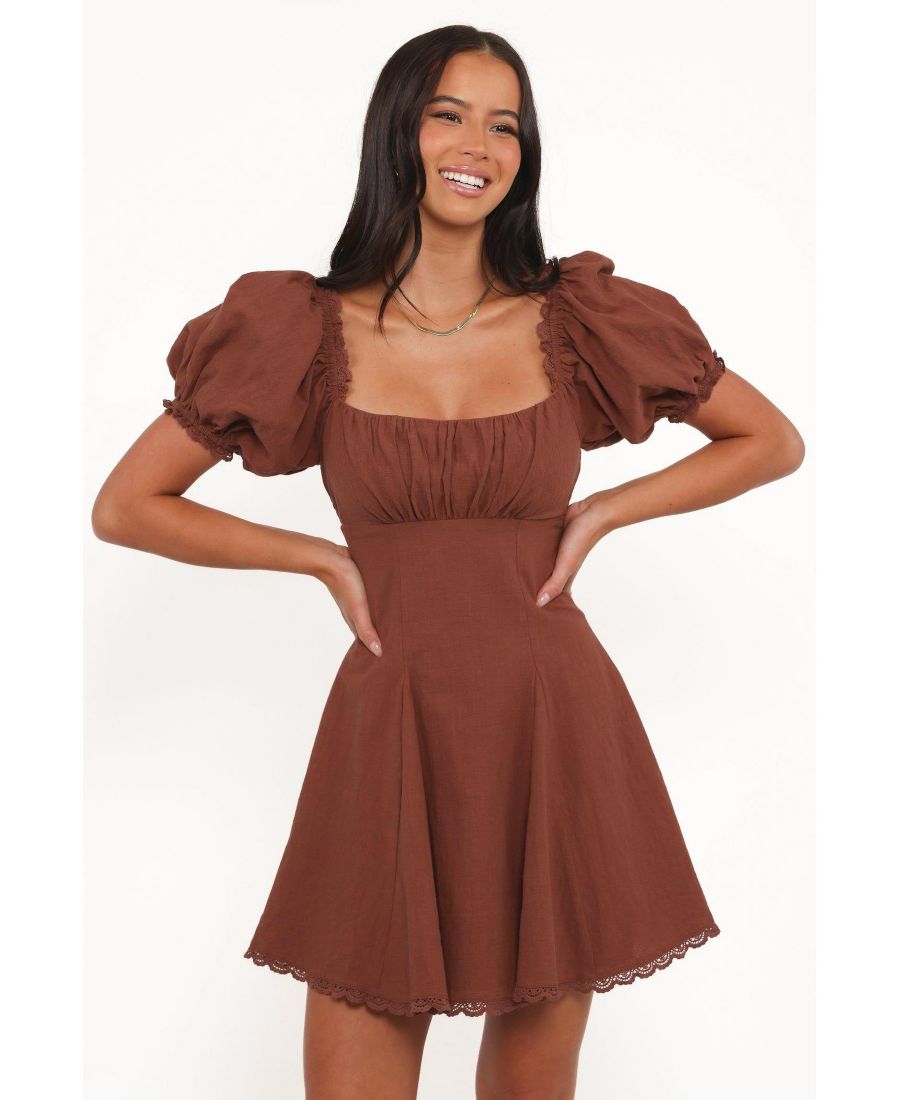 

Женское мини-платье Anora Petal and Pup, Cognac