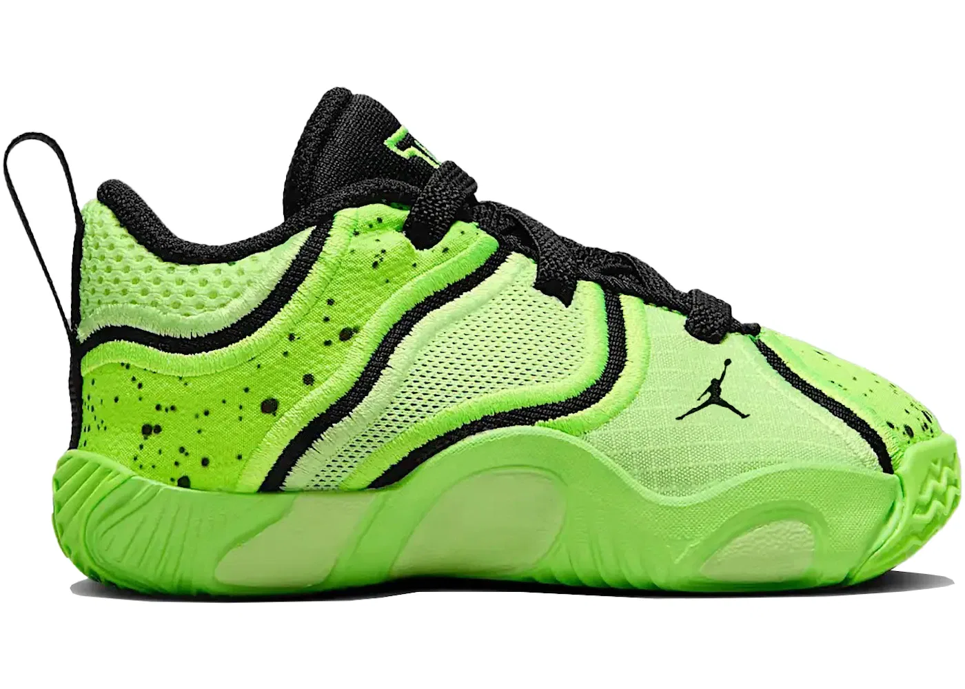 Детские кроссовки для мальчиков с массивной подошвой Jordan Tatum 3 Jordan, Ghost Green Electric Green Black Black