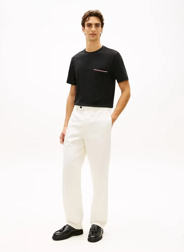 Футболка с нагрудным карманом Global Stripe Tommy Hilfiger, черный — фото 4