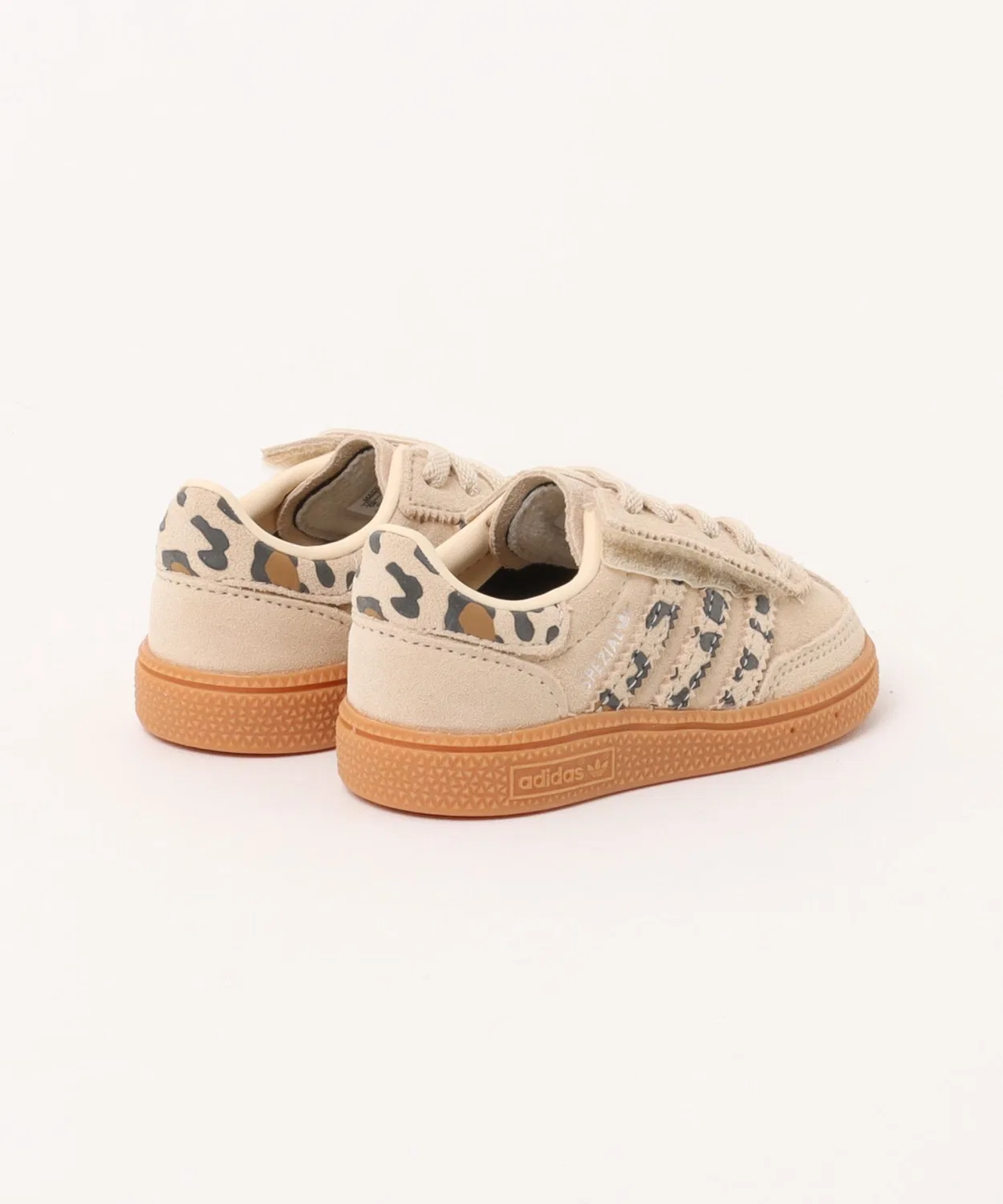 Детские кроссовки с леопардовым принтом Handball Spezial CF EL Adidas, Beige — фото 2