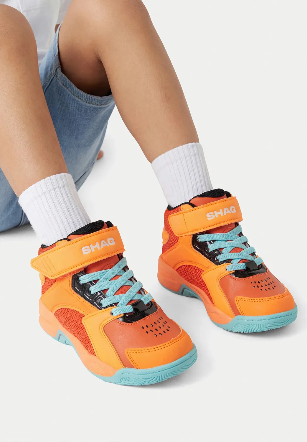 Кроссовки для мальчика 5906751560426 - высокие кроссовки Shaq, Orange