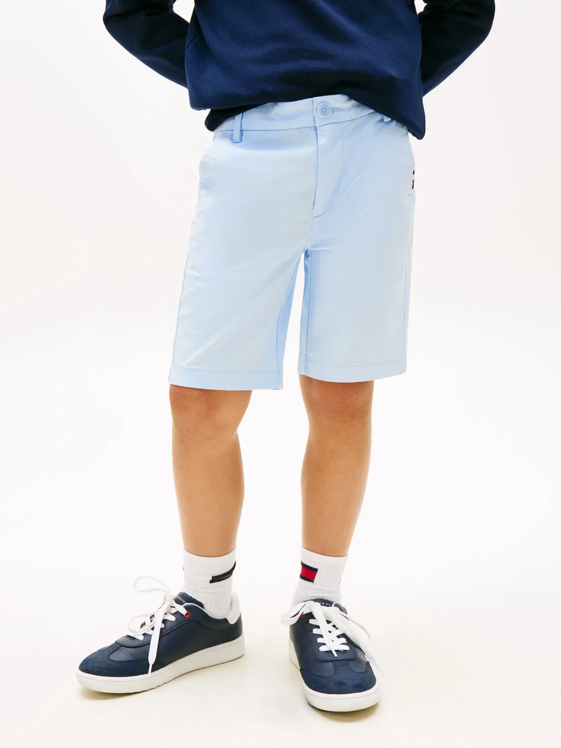 Детские шорты для мальчиков хлопковые Bermuda chino de niño Tommy Hilfiger, Azul — фото 2