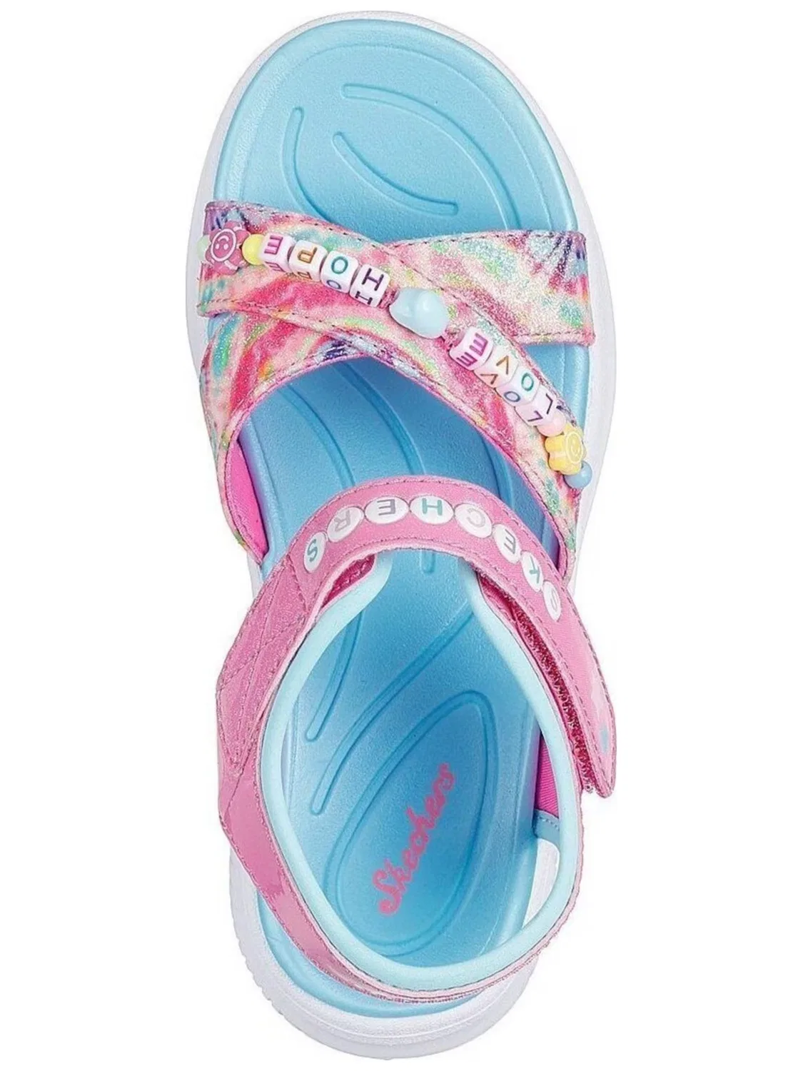 Сандалии SKECHERS Skechers Jumpsters Sandal - Tie Dye Bf в розовом цвете — фото 3