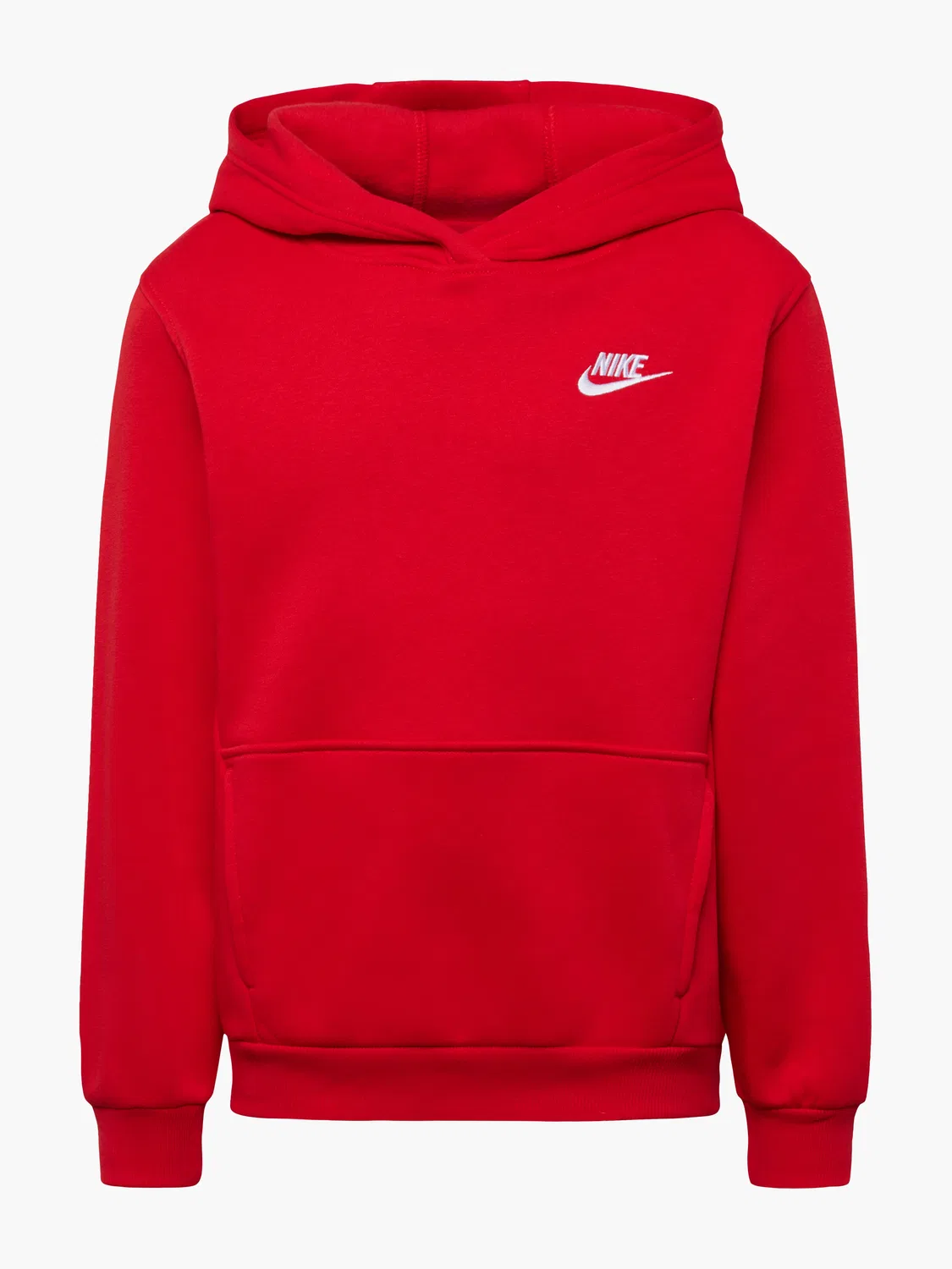 Детское худи с капюшоном Nike, красный