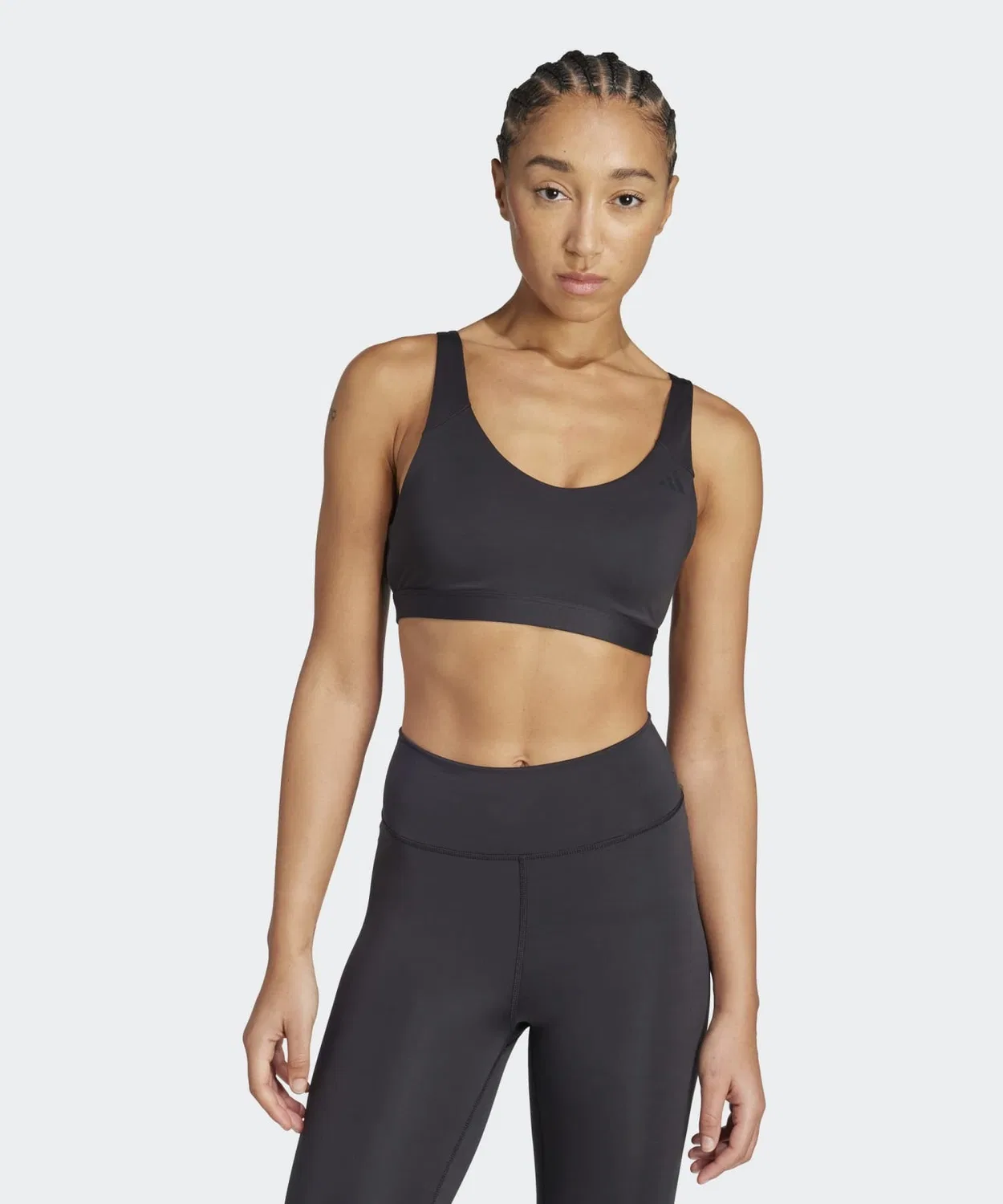 Женский спортивный бюстгальтер средней поддержки All Me Essential Medium Support Bra, Adidas, Black
