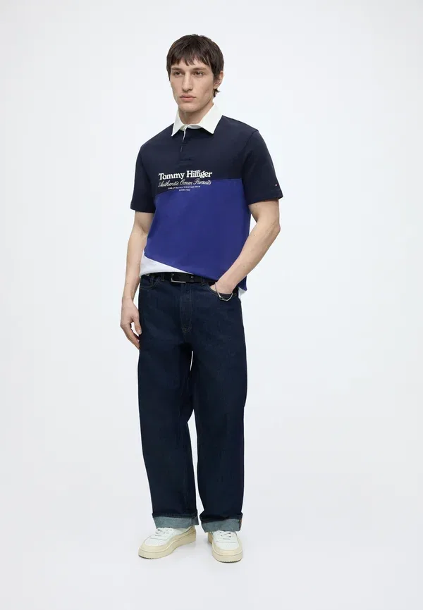Футболка поло хлопок Regular polo athleisure sail pack Tommy Hilfiger, Carbon Navy, Multi, темно-синий/мультиколор — фото 2
