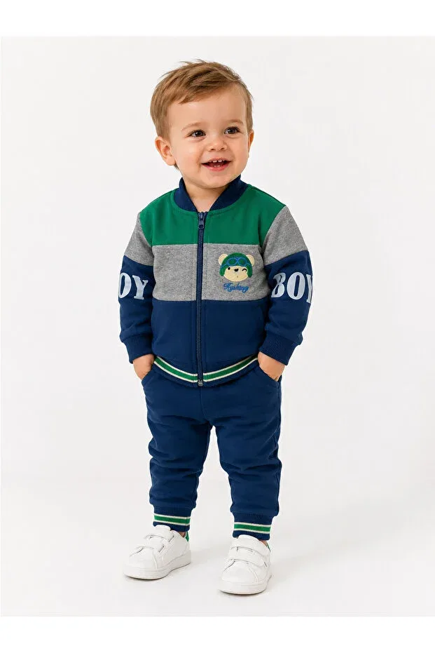 Детский кардиган с воротником-стойкой Chicsy Baby, Khaki