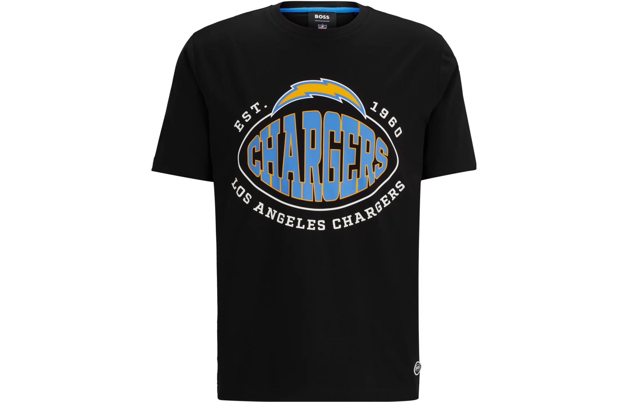 

HUGO BOSS Футболка NFL Stretch Cotton с совместным брендингом мужская Black, Черный, HUGO BOSS Футболка NFL Stretch Cotton с совместным брендингом мужская Black