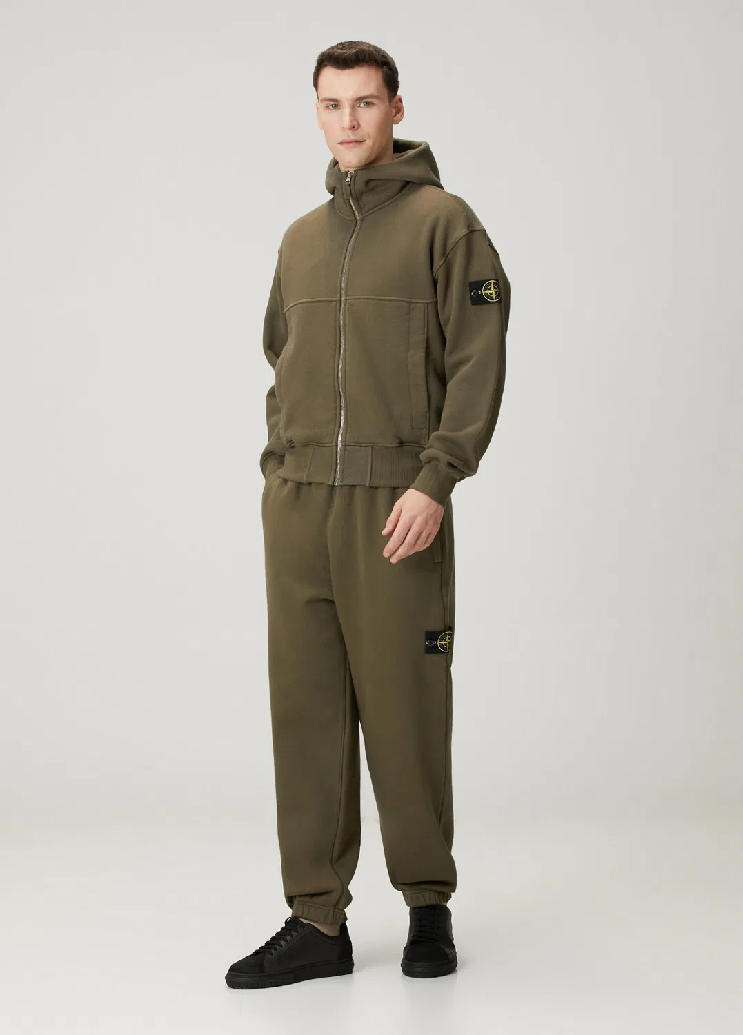 Джоггеры свободного кроя Stone Island, хаки