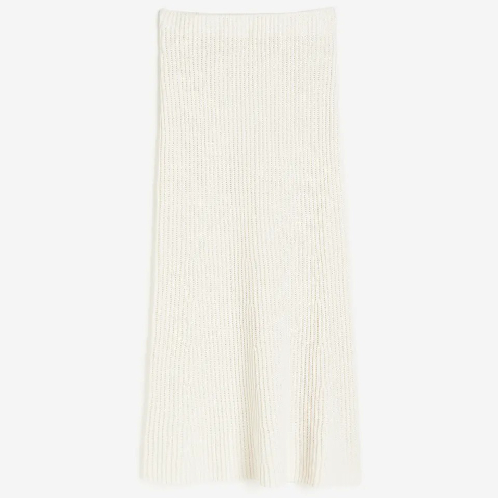 

Юбка H&M Rib-knit, кремовый