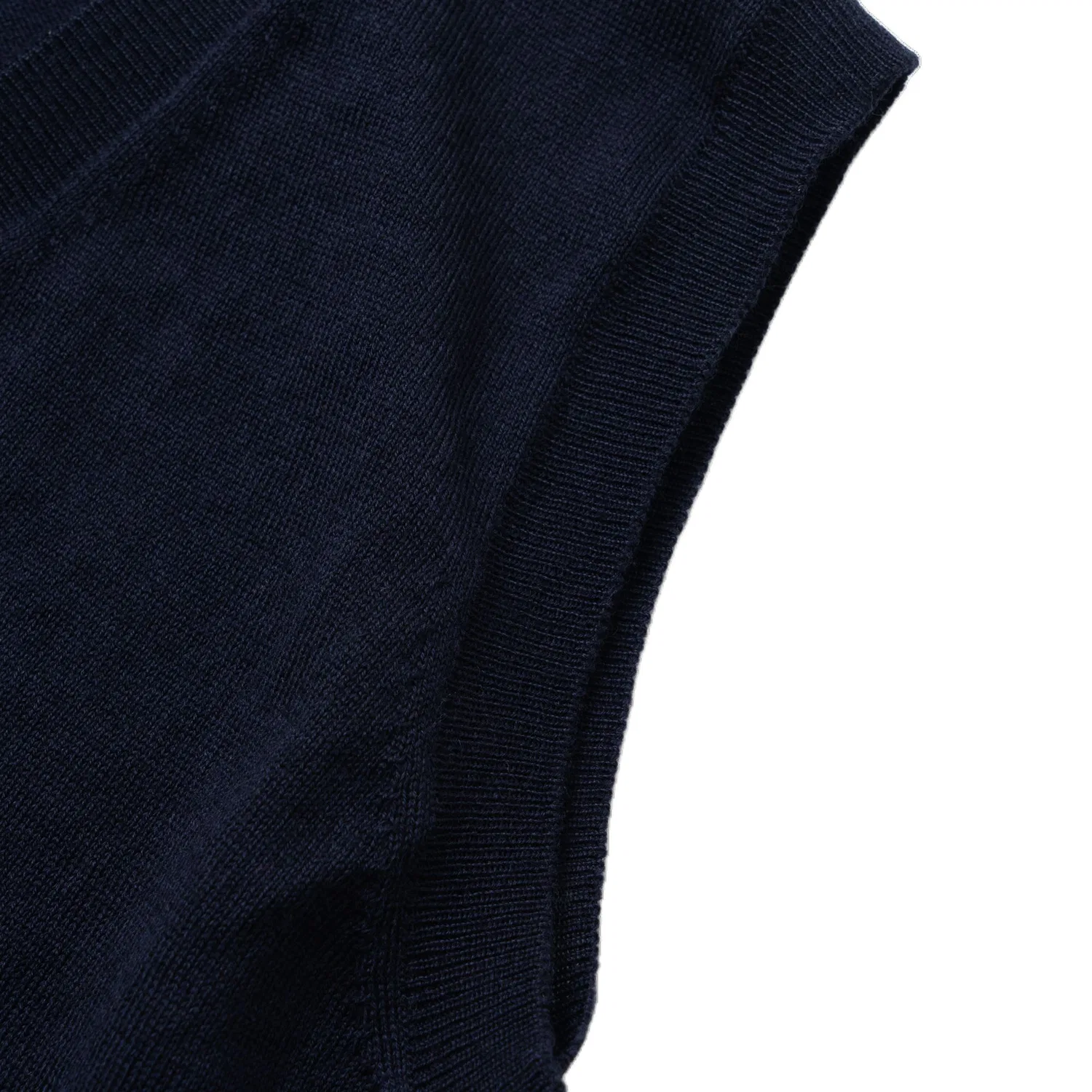 Женский топ без рукавов с V-образным вырезом Navy Blue MIU MIU — фото 4