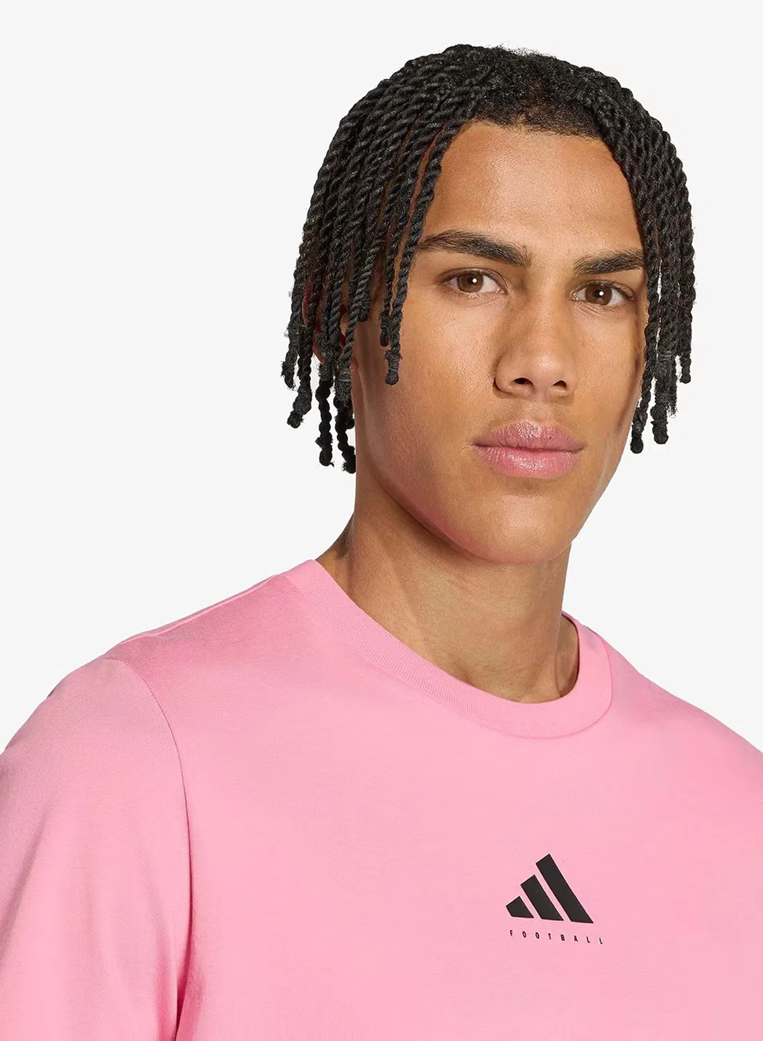 Футболка с принтом в футбольном стиле Adidas, белый — фото 3