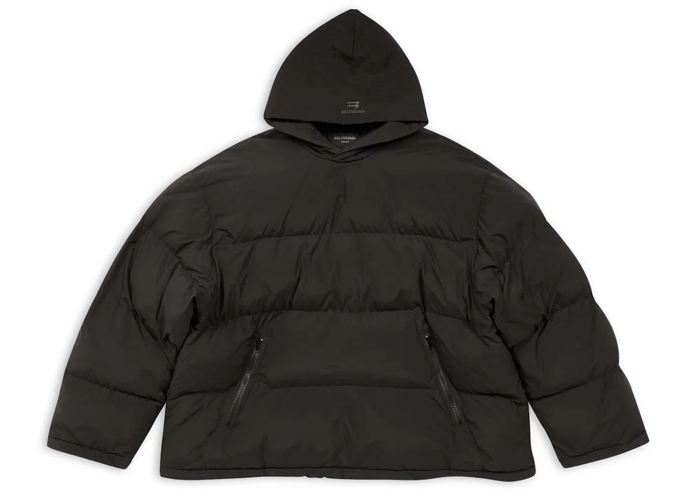 Мужская куртка-пуховик с принтом Sporty B Balenciaga, Black