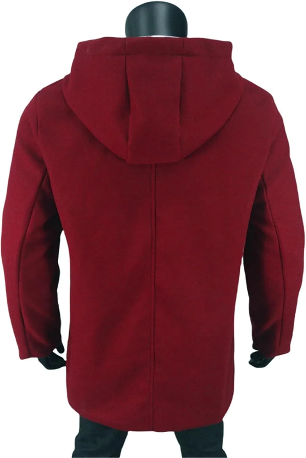 Мужское пальто из шерстяной смеси с капюшоном, Slim Fit, Winter — фото 3