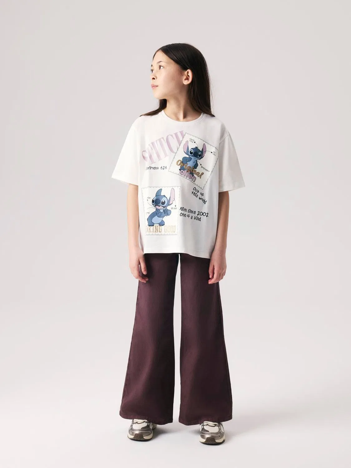 Широкие брюки Wide Leg Jeans Name It, коричневый
