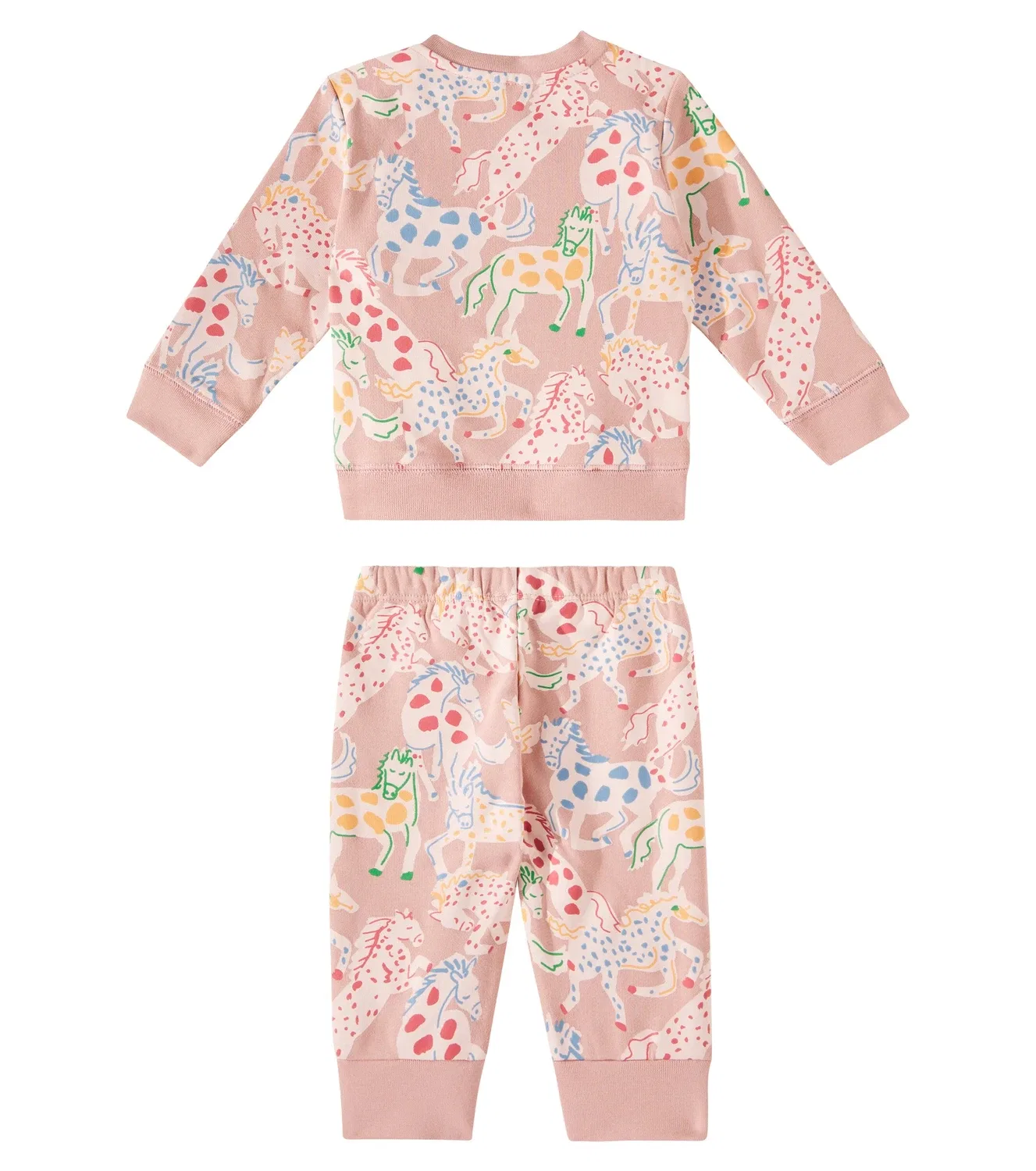 Детский спортивный костюм с принтом Stella Mccartney Kids, розовый — фото 4