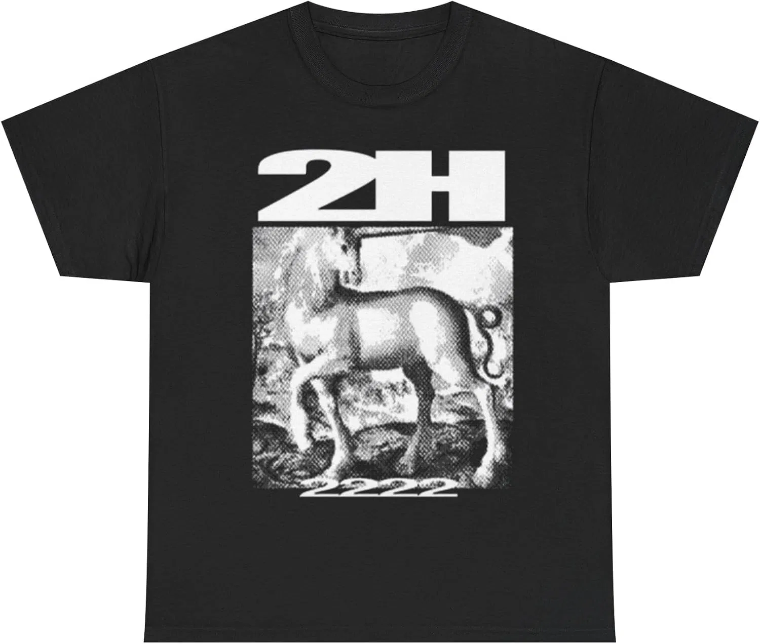 Женская футболка с принтом 2H Unicorn Tee, чёрный