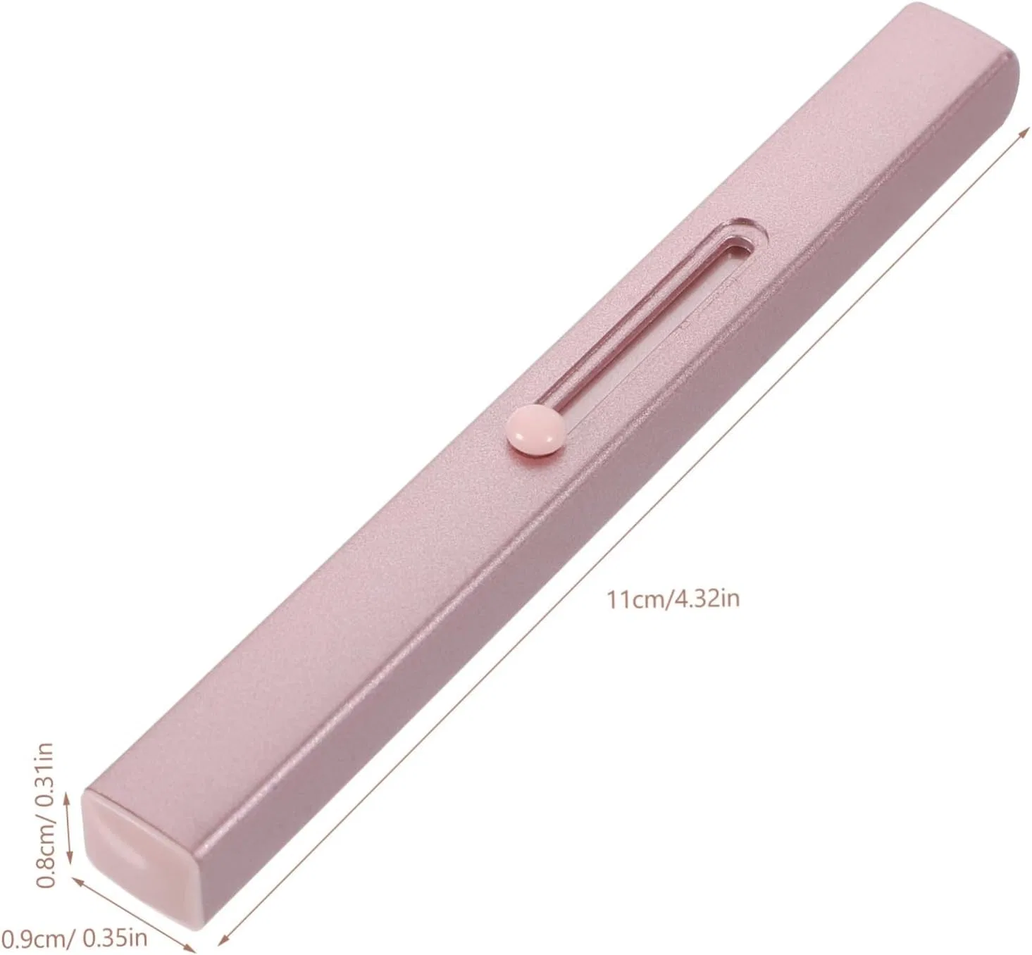 Кисть для губ 2 в 1 Beatifufu, розовая, 11.5x0.8x0.7 см — фото 2