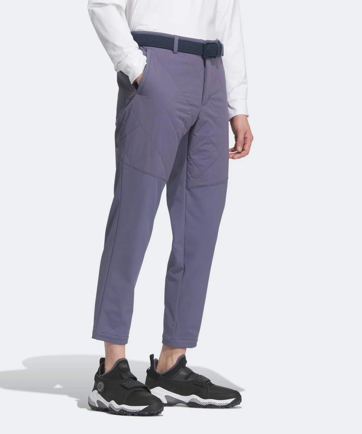 Мужские утепленные джоггеры с принтом Adidas Golf, Purple — фото 4