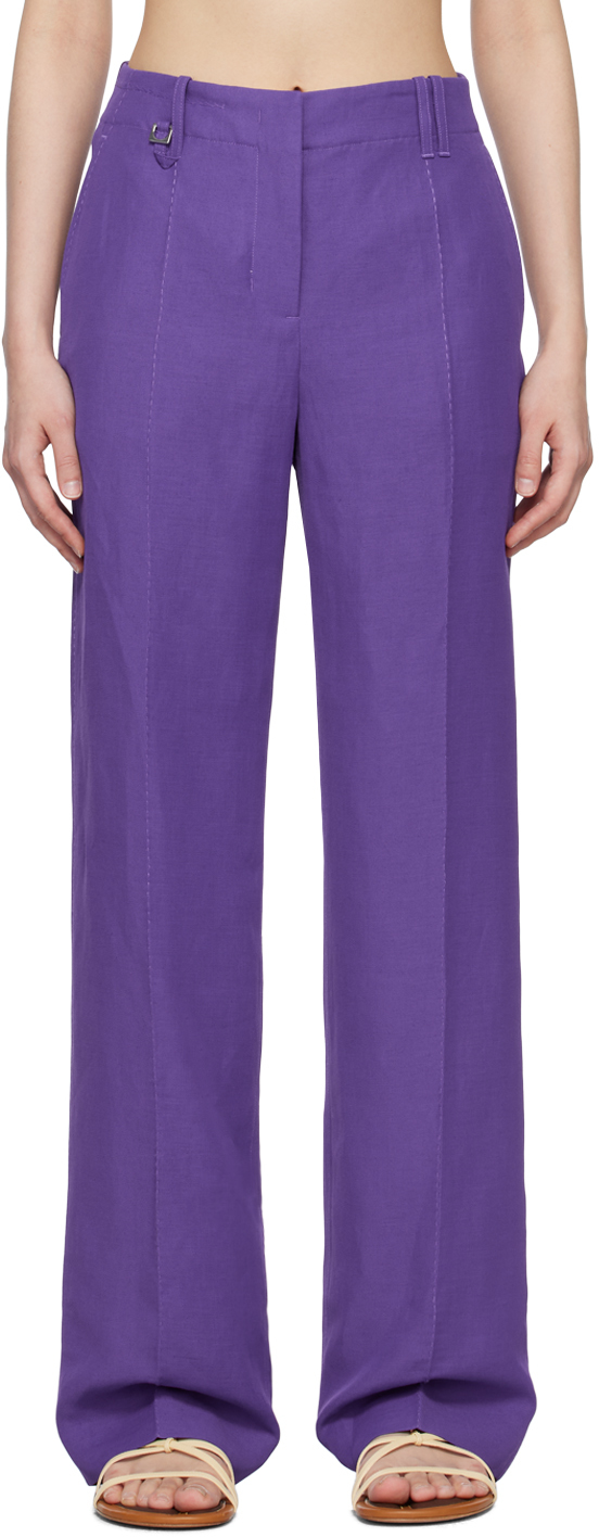

Брюки Le Raphia 'Le Pantalon Cordao' JACQUEMUS, фиолетовый