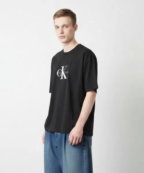 Футболка с принтом Calvin Klein A - MONOLOGO OVERSIZED TEE, Черный