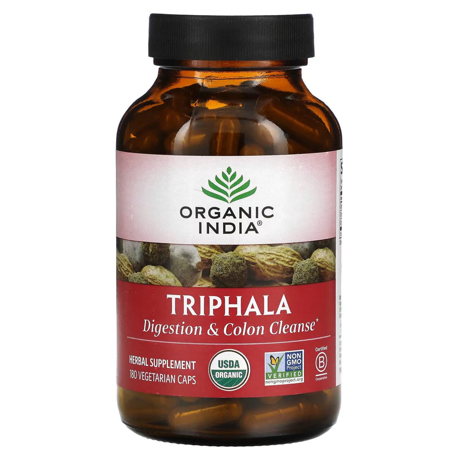 

Organic India, Трифала, 180 вегетарианских капсул
