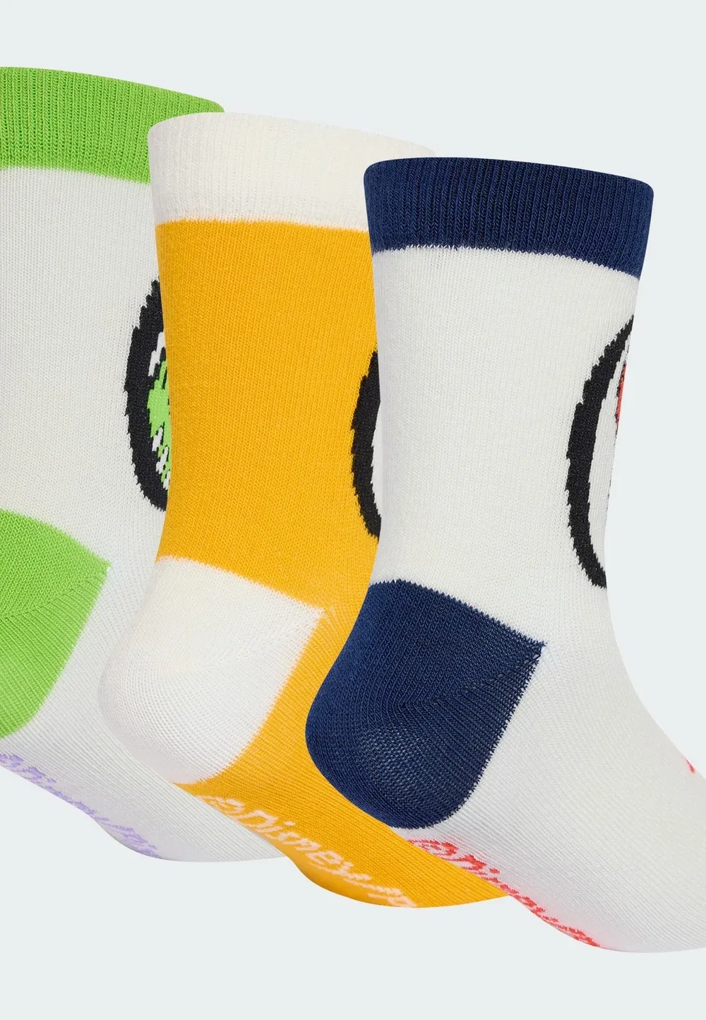 Набор из 3 пар носков Adidas Pixar Toy Story - носки Adidas Sportswear, Orbit Grey Off White Semi Solar Gold — фото 3