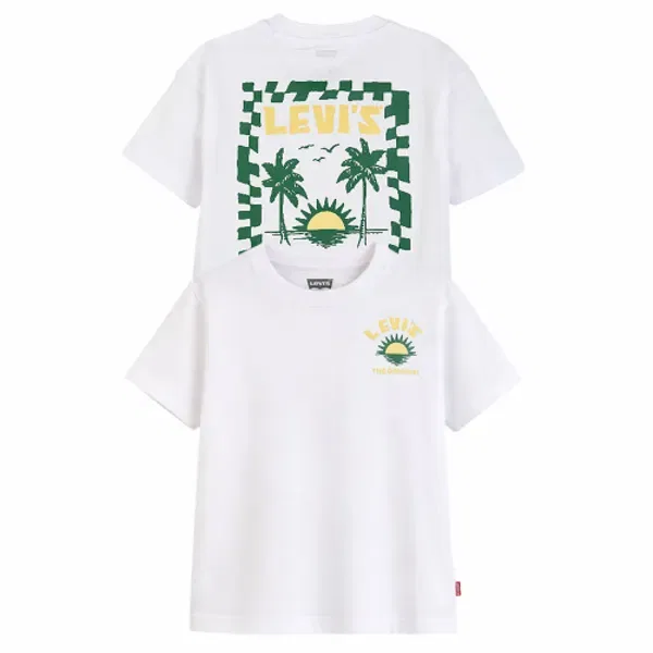 Футболка с принтом Levis Kids, белый — фото 2