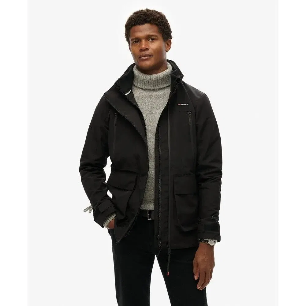 Мужская ветрозащитная куртка Ultimate Superdry, Schwarz — фото 3