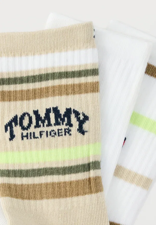 Носки полосатые Tommy Hilfiger, песочный — фото 2