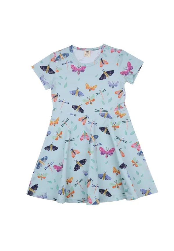 Платье с принтом бабочек Colorful butterflies-dress Walkiddy, розовый