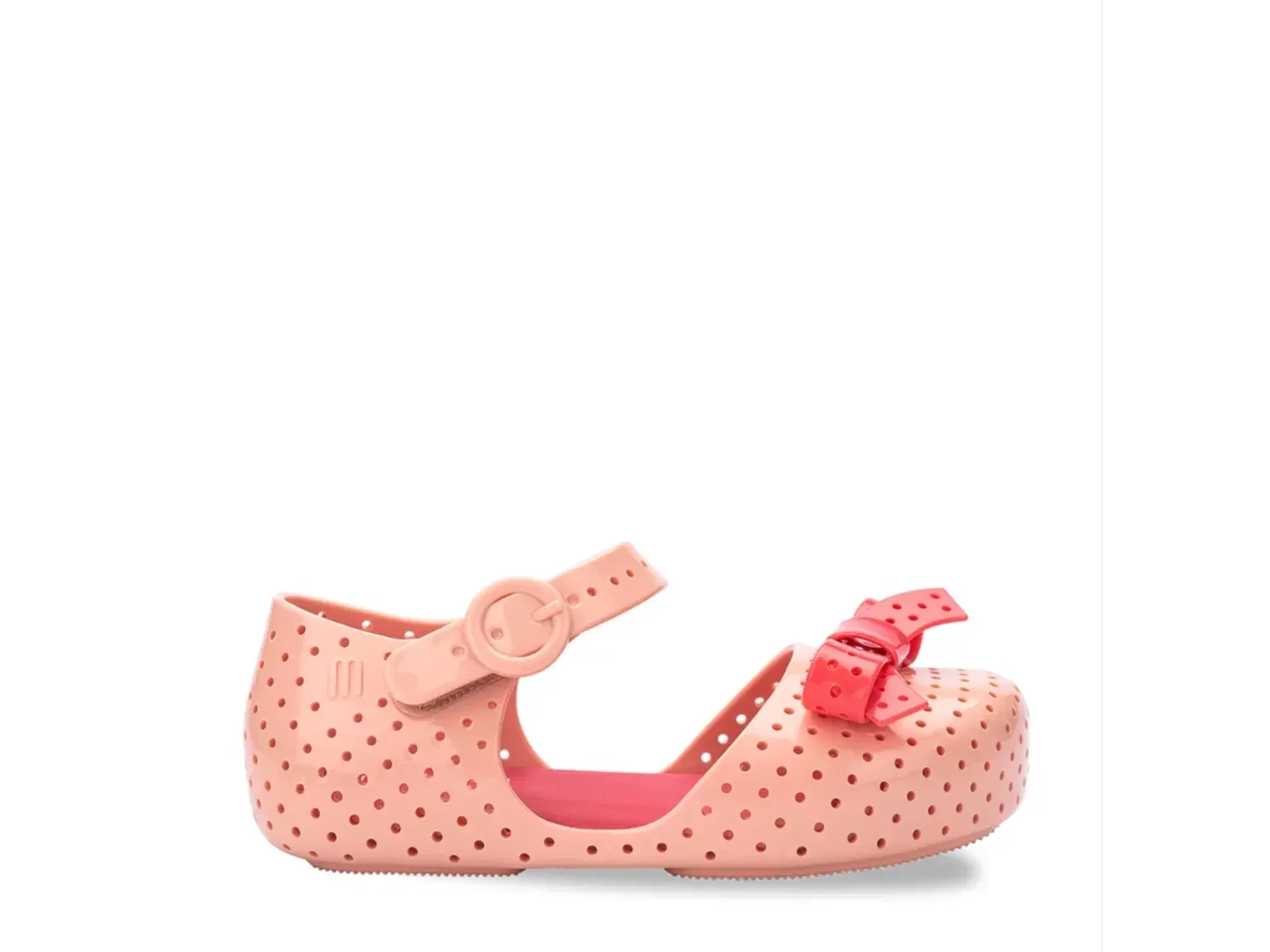 Туфли с вишневым декором Furadinha Pop Mini Melissa, розовый/кремовый/тауп — фото 3